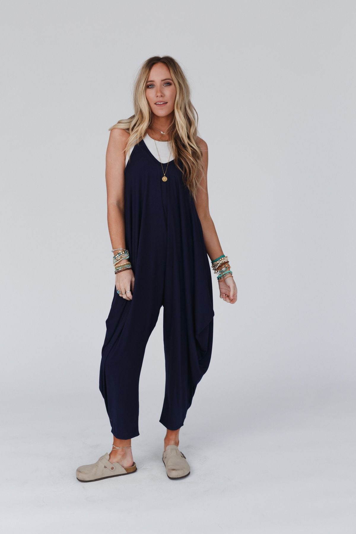 The Perfect Harem Jumpsuit - Navy