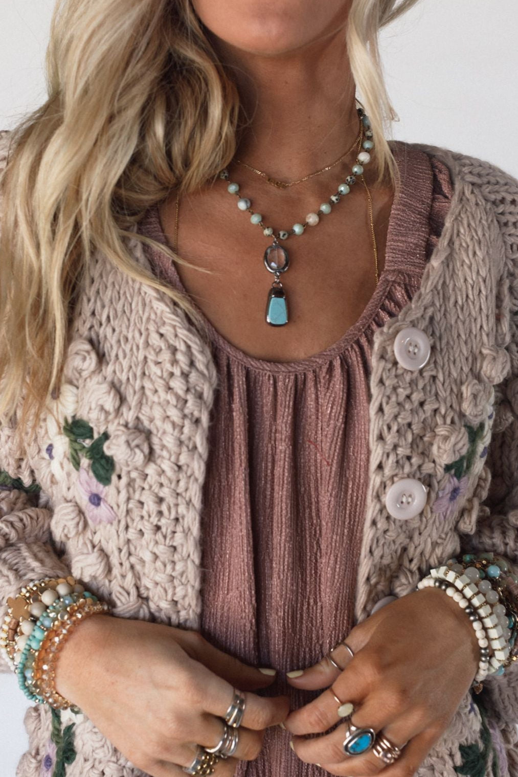 Ocean Glow Necklace - Blue