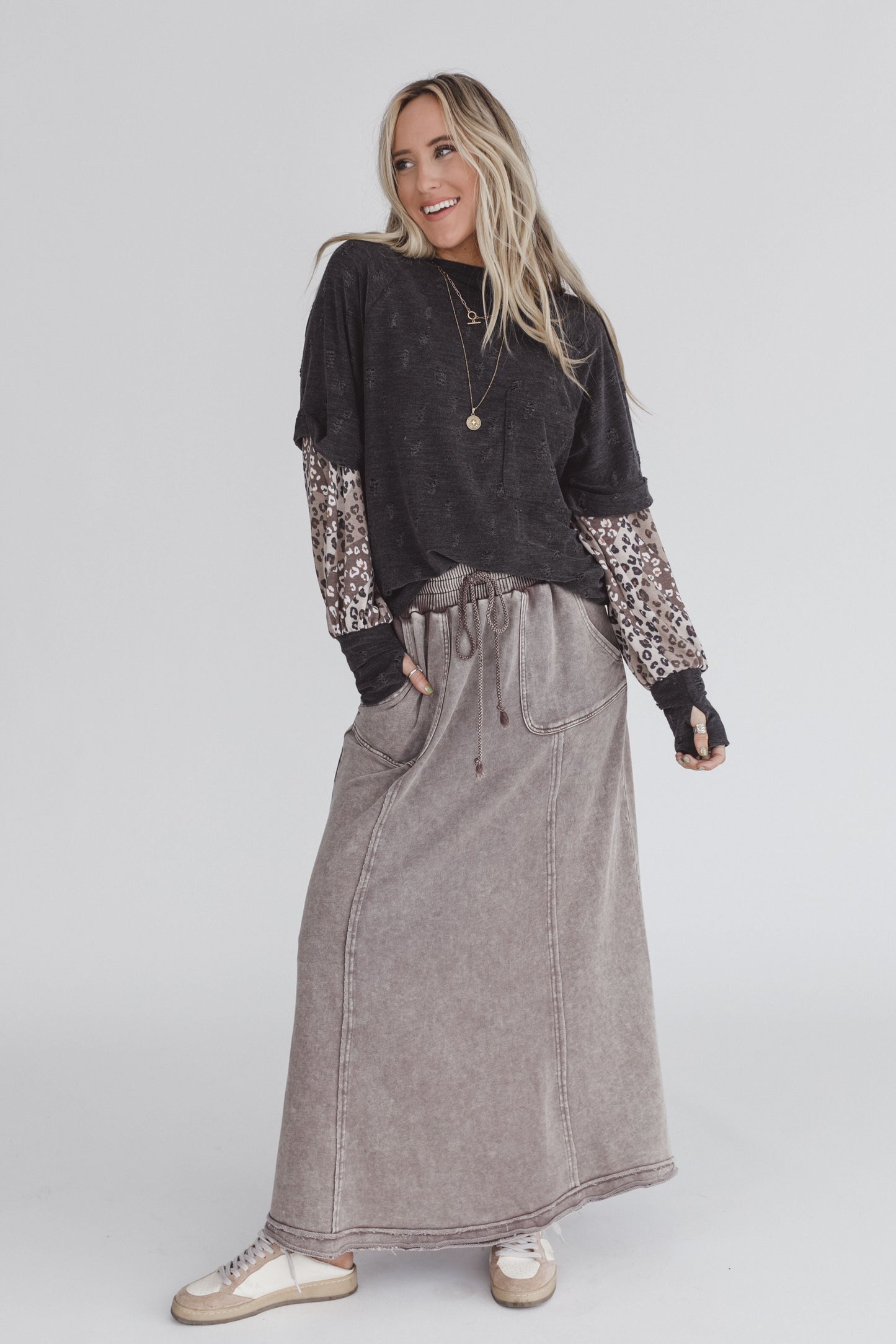 Journie Maxi Skirt - Mocha