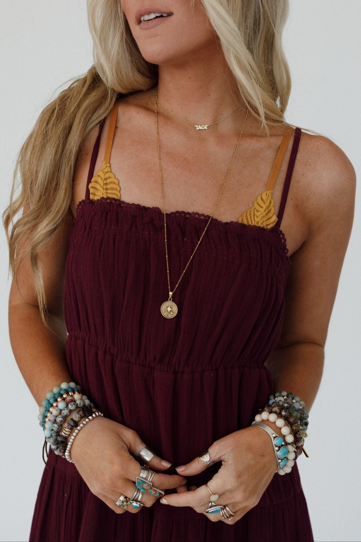 Maven Smocked Maxi Dress - Plum