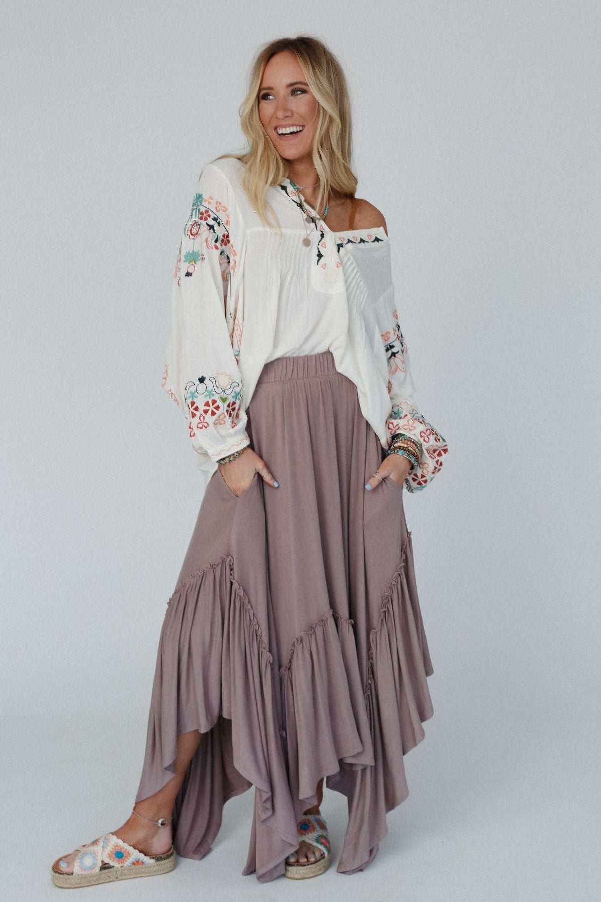 The Nest Forever Beauty Maxi Skirt - Mushroom