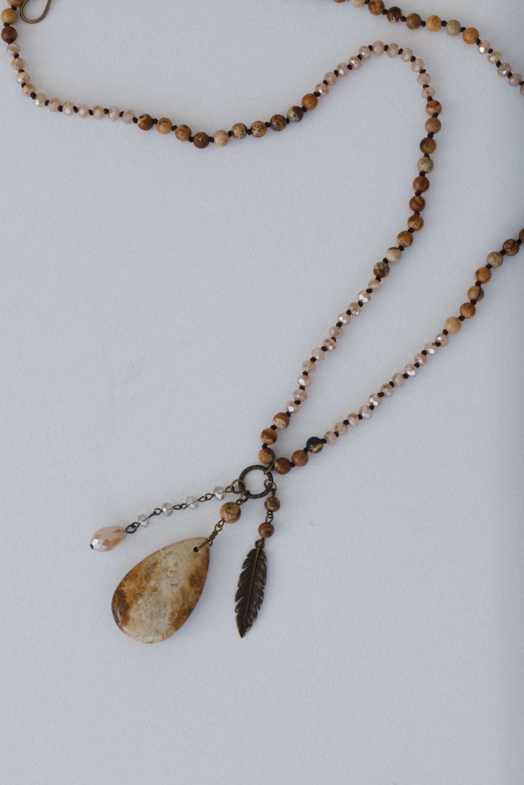 Mountain Meadow Necklace - Taupe Multi