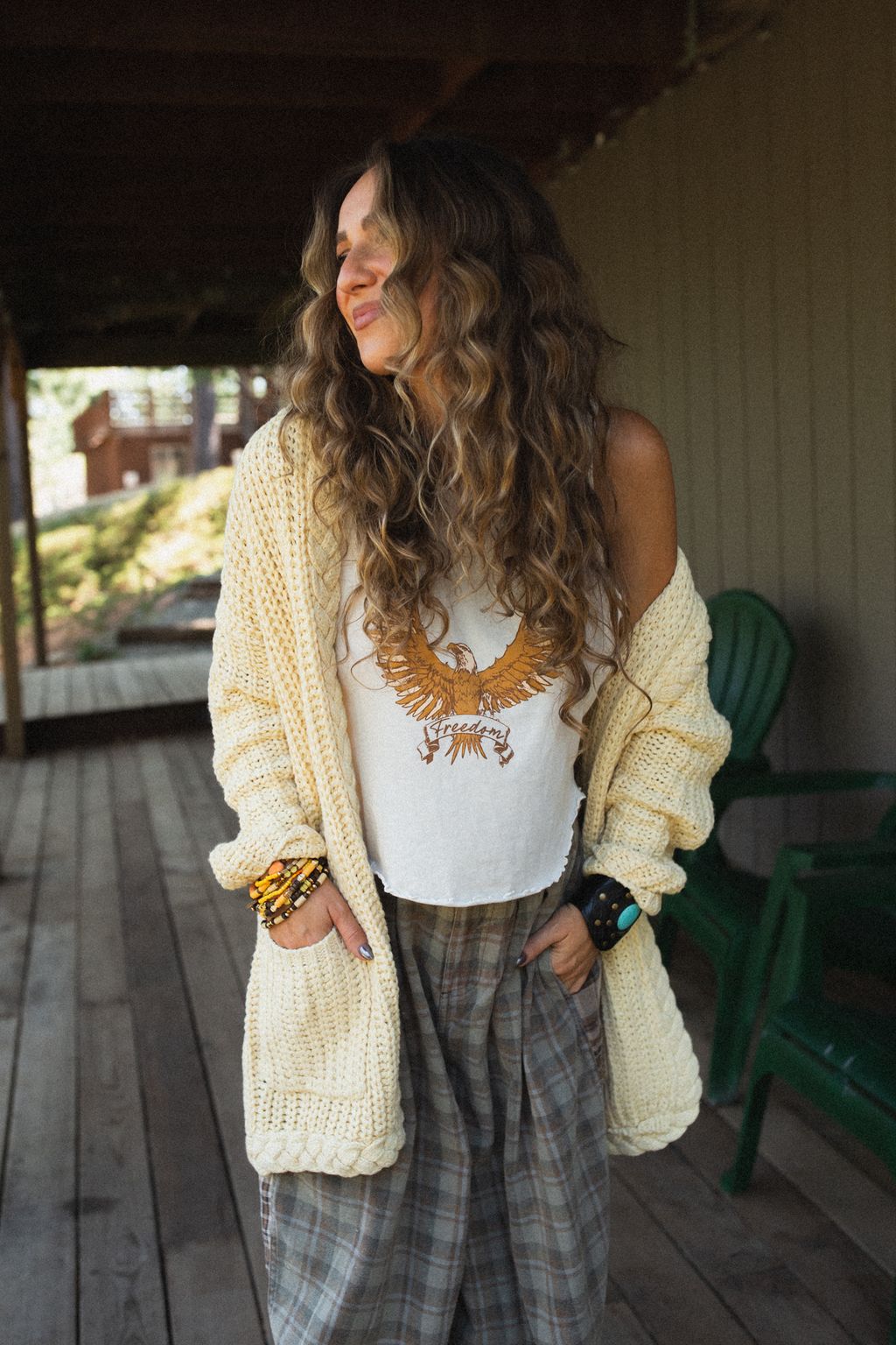 Sweet Melody Chunky Knit Cardigan - Yellow