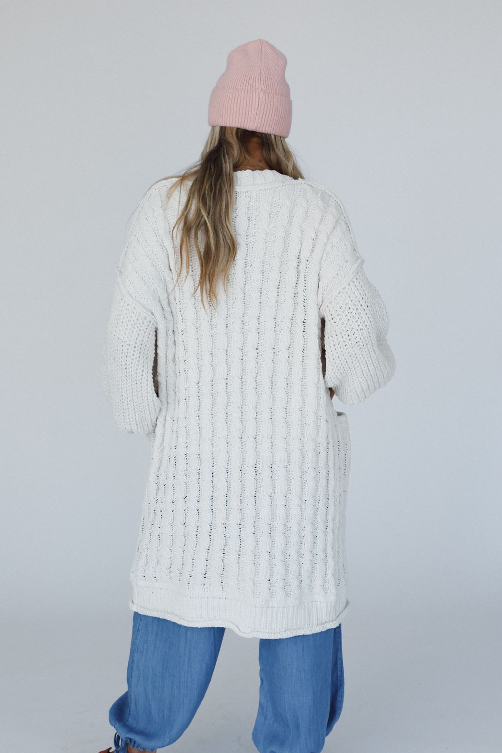 Warm Embrace Chunky Knit Cardigan - Cream