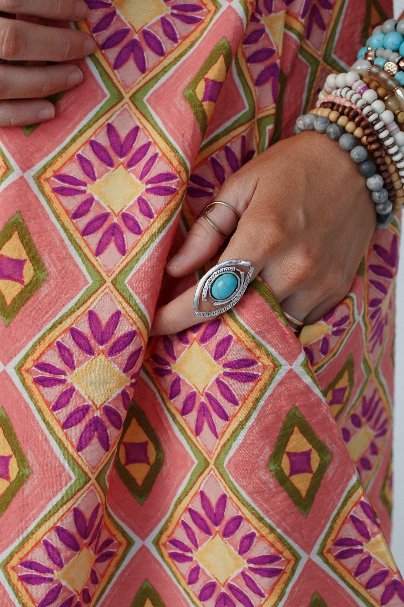 Southwest Sun Ring - Turquoise
