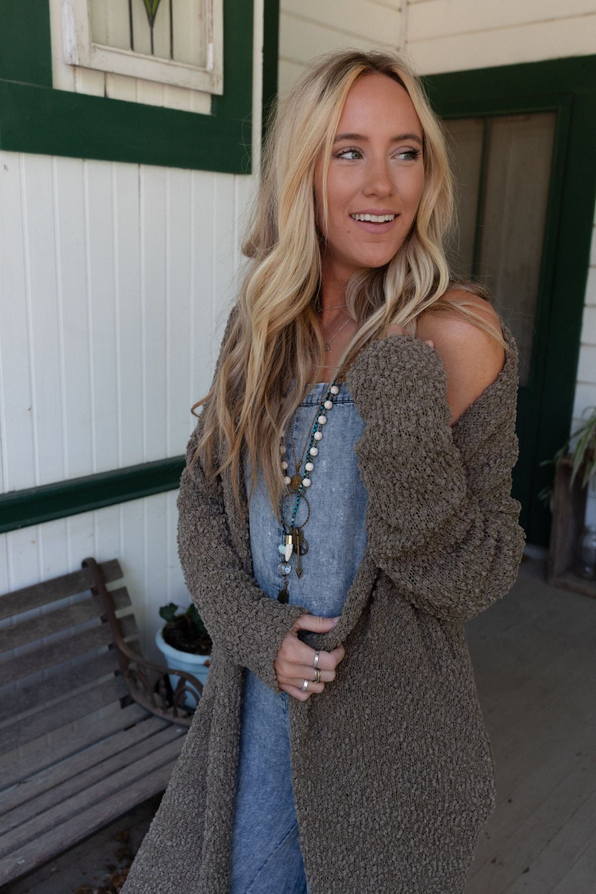 Wednesday Duster Cardigan - Olive