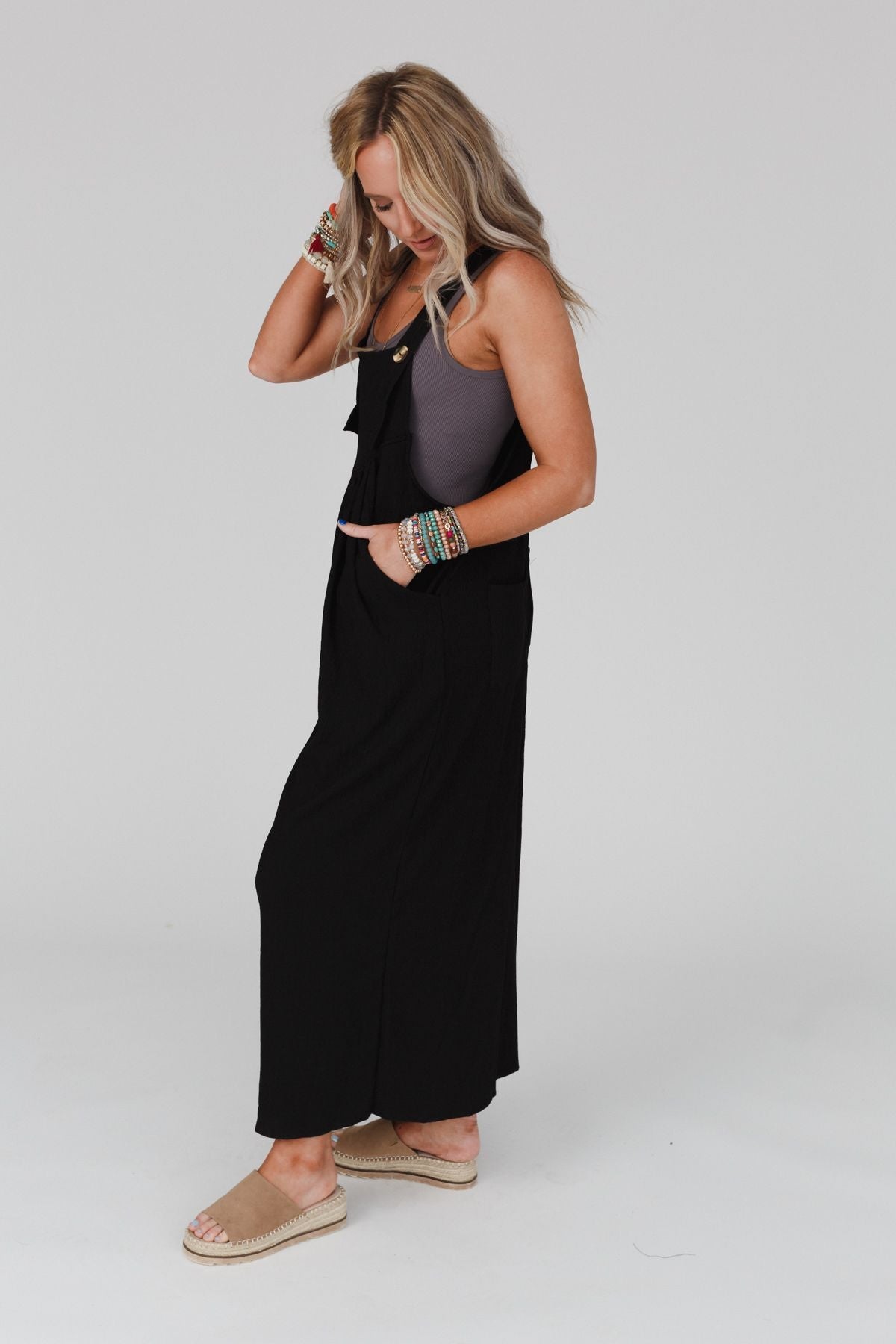 The Nest Serenity Wide Leg Jumpsuit - Black
