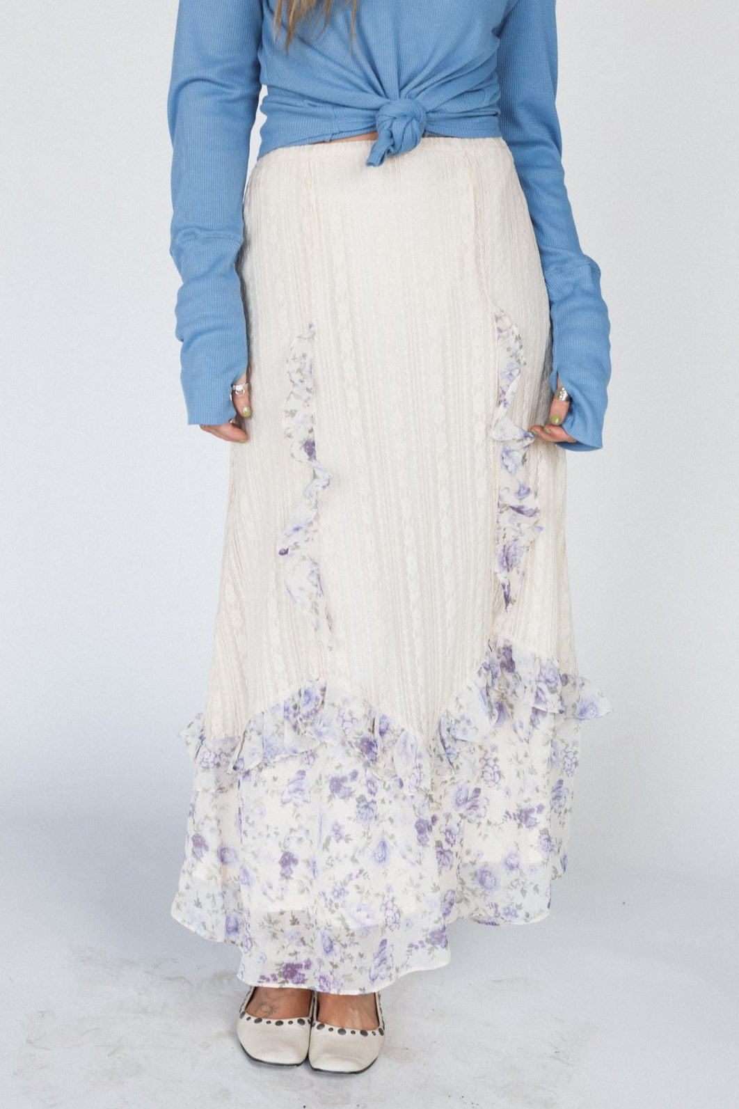 Violet Daze Lace Maxi Skirt - Violet