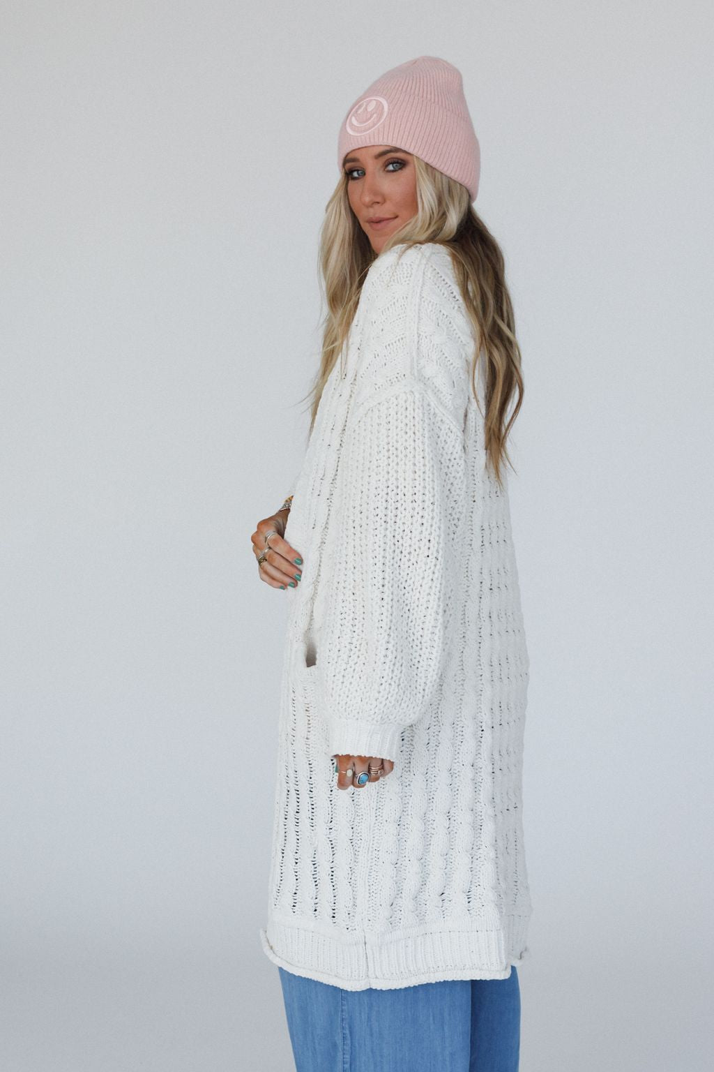 Warm Embrace Chunky Knit Cardigan - Cream