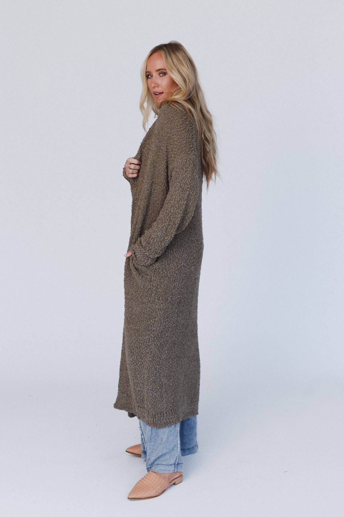 Wednesday Duster Cardigan - Olive