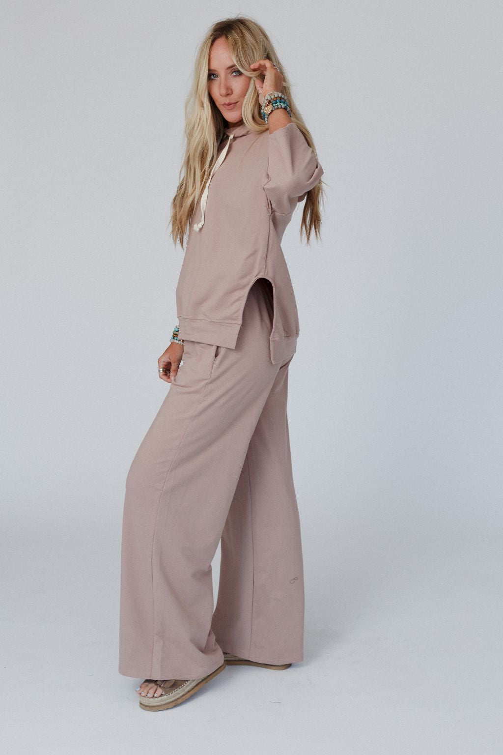 The Nest Arianna Top And Pant Set - Mocha