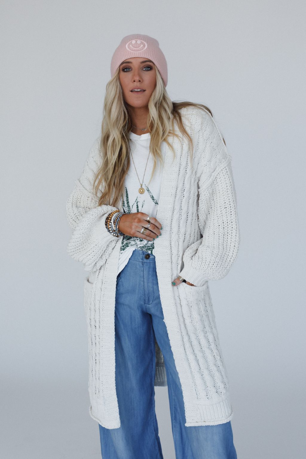 Warm Embrace Chunky Knit Cardigan - Cream