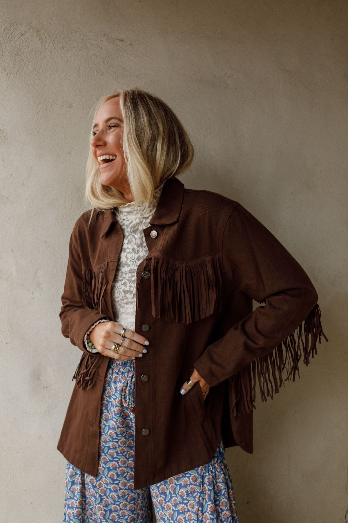 Jackson Hole Button Down Jacket - Chocolate