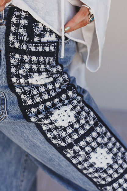 Wildwoven Crochet Jeans - Light Wash