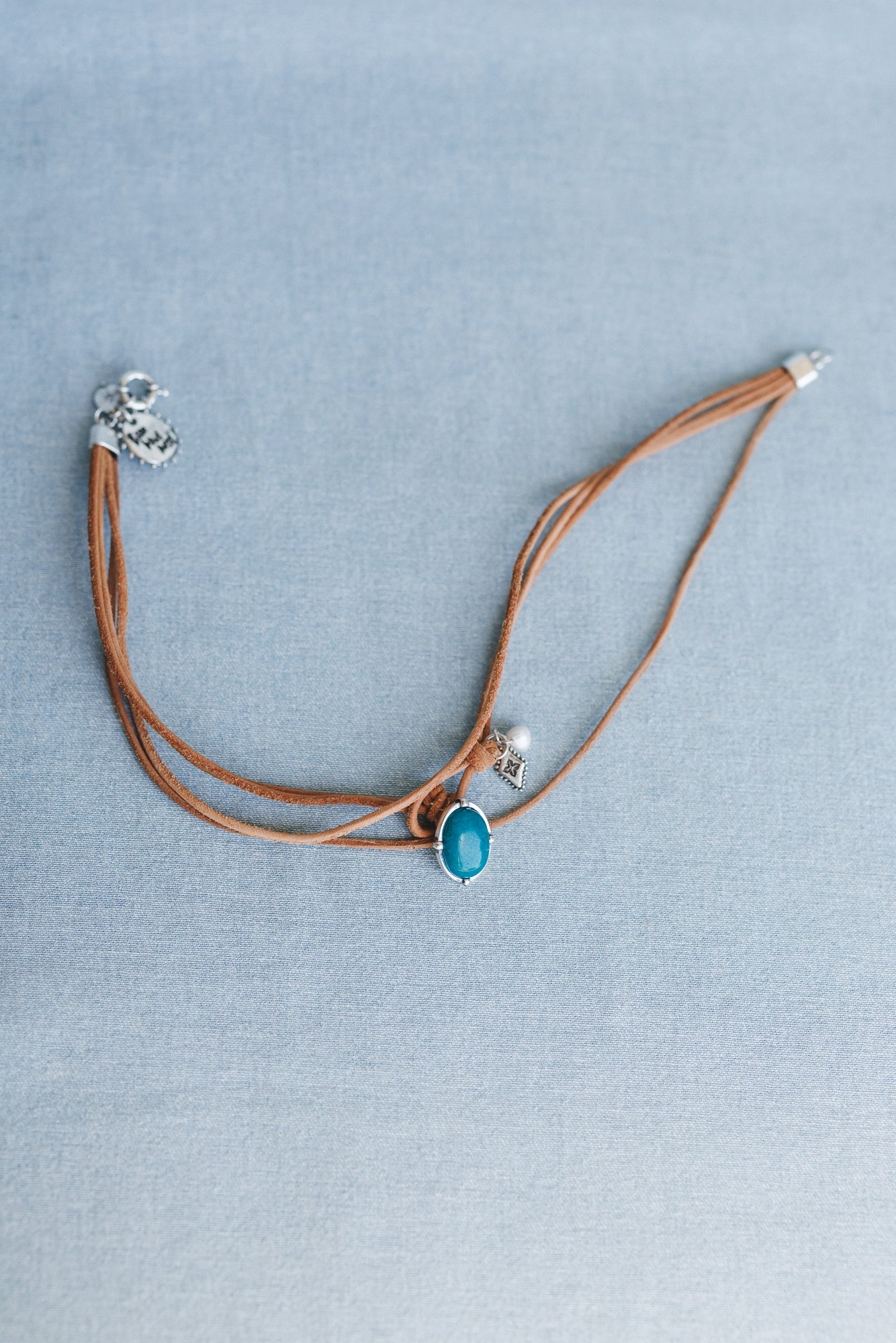 Wish Out Loud Choker Necklace - Turquoise
