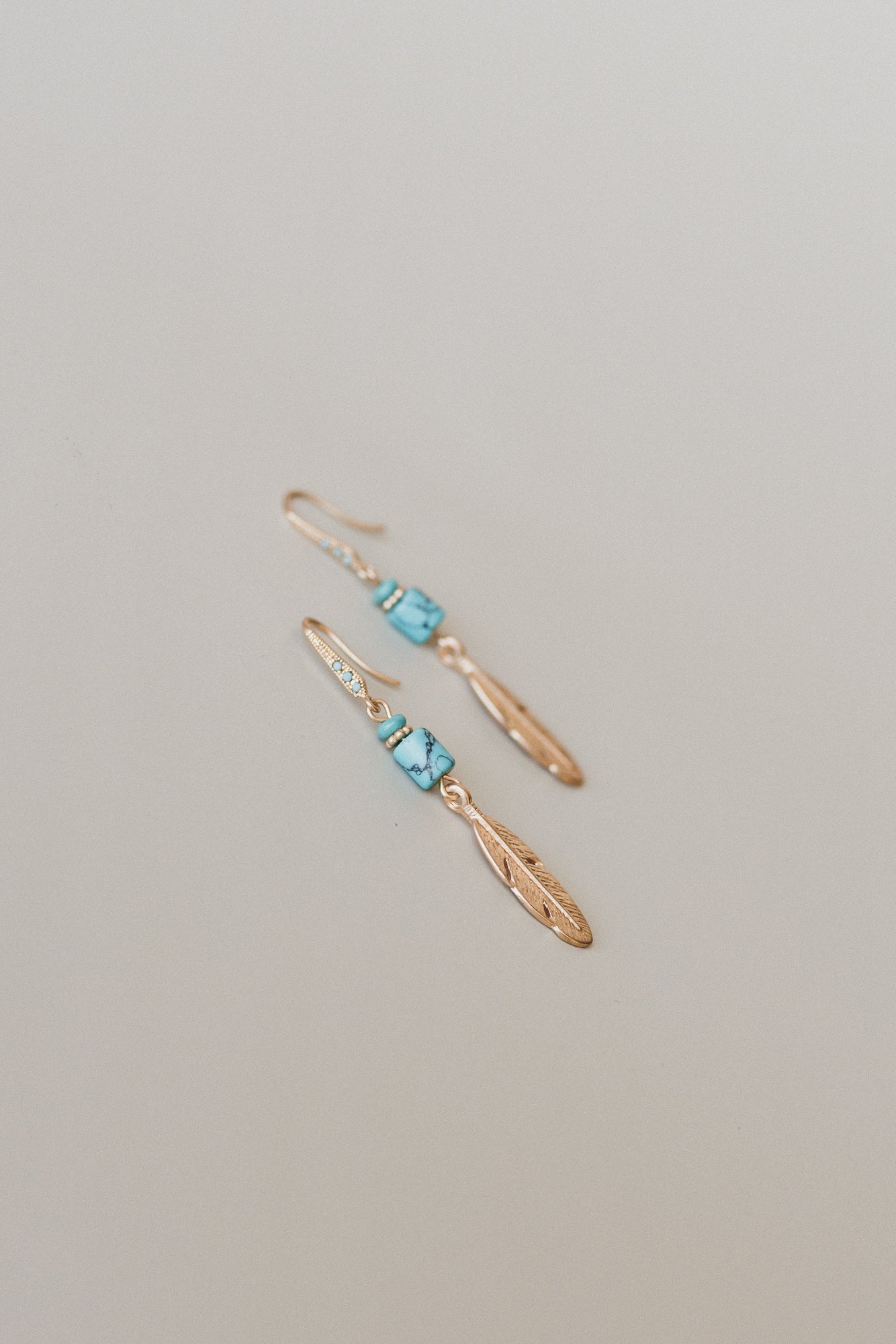 Wild Plume Earrings - Turquoise