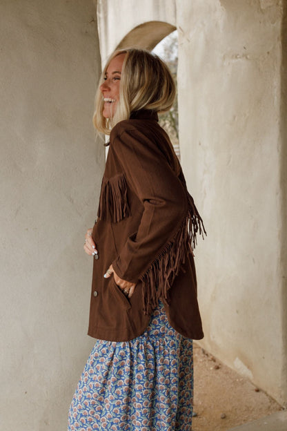 Jackson Hole Button Down Jacket - Chocolate