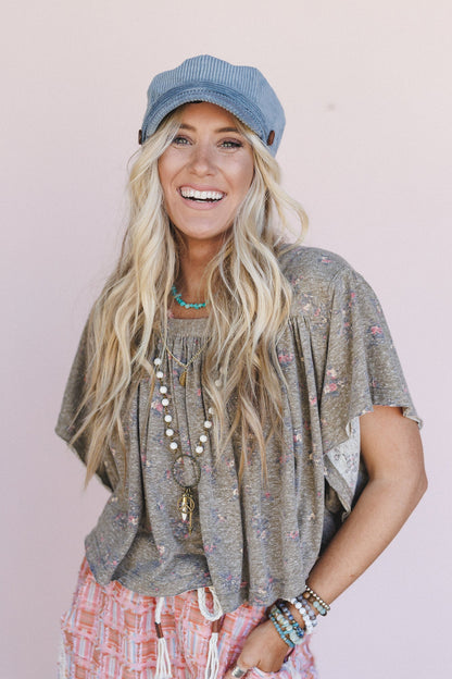 Colten Corduroy Hat - Blue