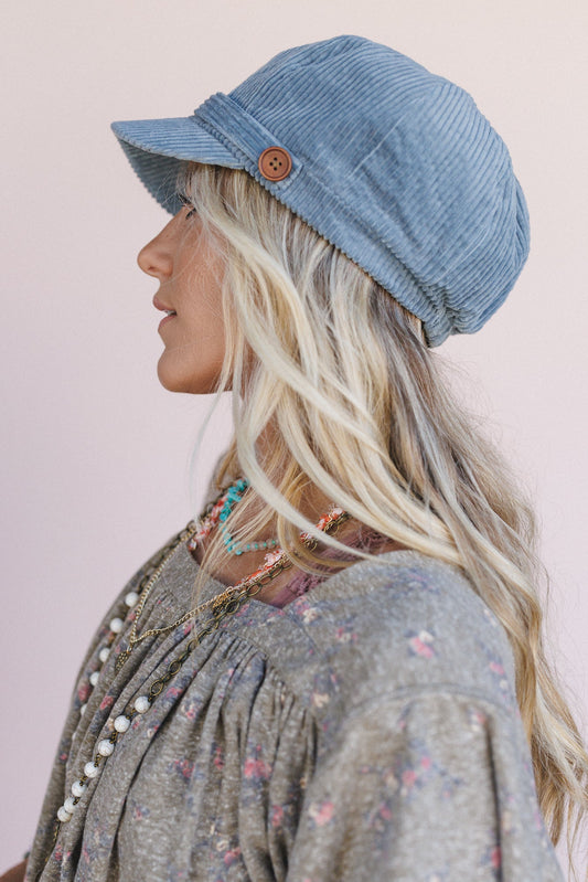 Colten Corduroy Hat - Blue