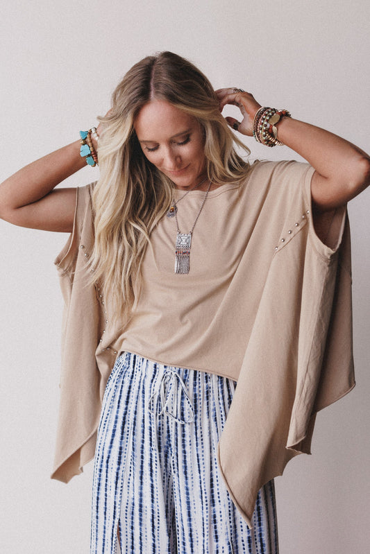 Evermore Dolman Top - Taupe