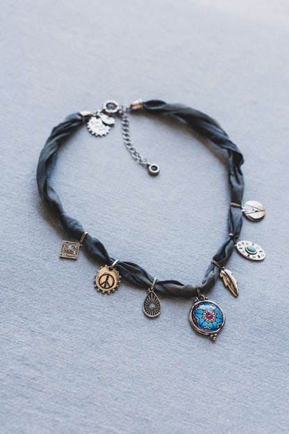 Charm Voyage Necklace - Blue