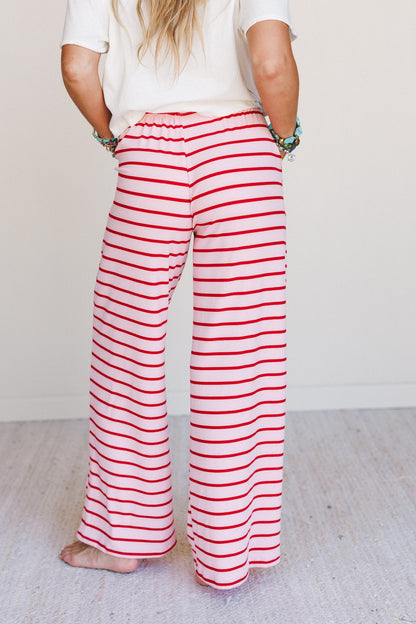 Parallel Play Stripe Pants - Pink