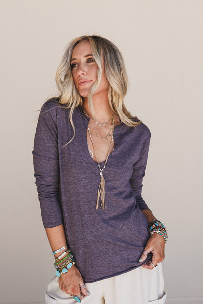 The Nest Love Bound Top - Charcoal