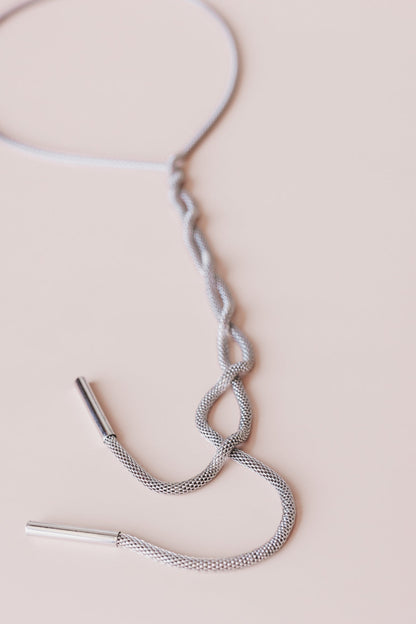Horizon Drop Necklace - Silver