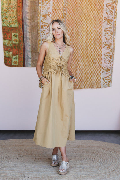 High Noon Dress - Dark Sand