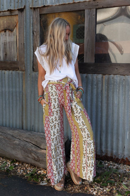 The Nest Secret Admirer Printed Pants - Patchwork Multi