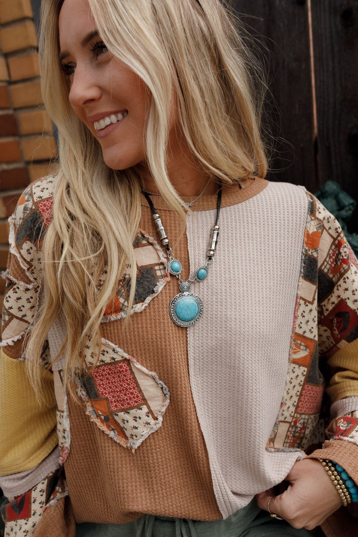 Mesa Moon Necklace - Turquoise