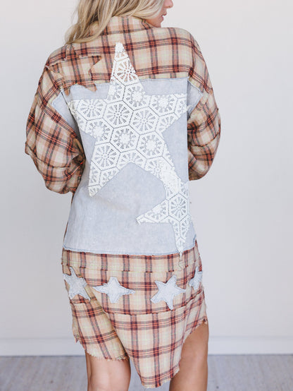 Southern Twilight Button Down Dress - Orange