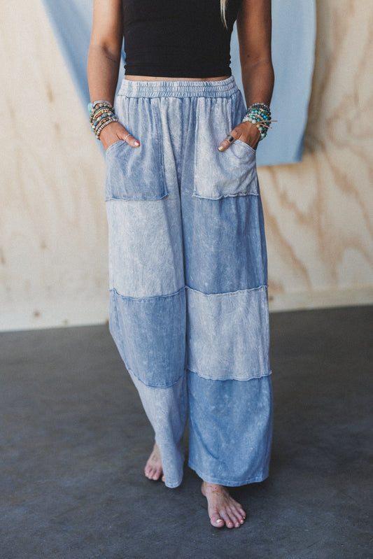 Go Your Way Wide Leg Pants - Grey