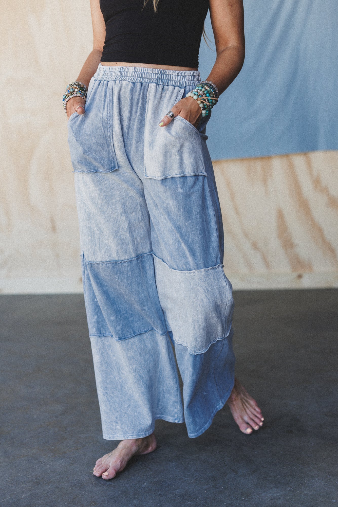 Go Your Way Wide Leg Pants - Grey