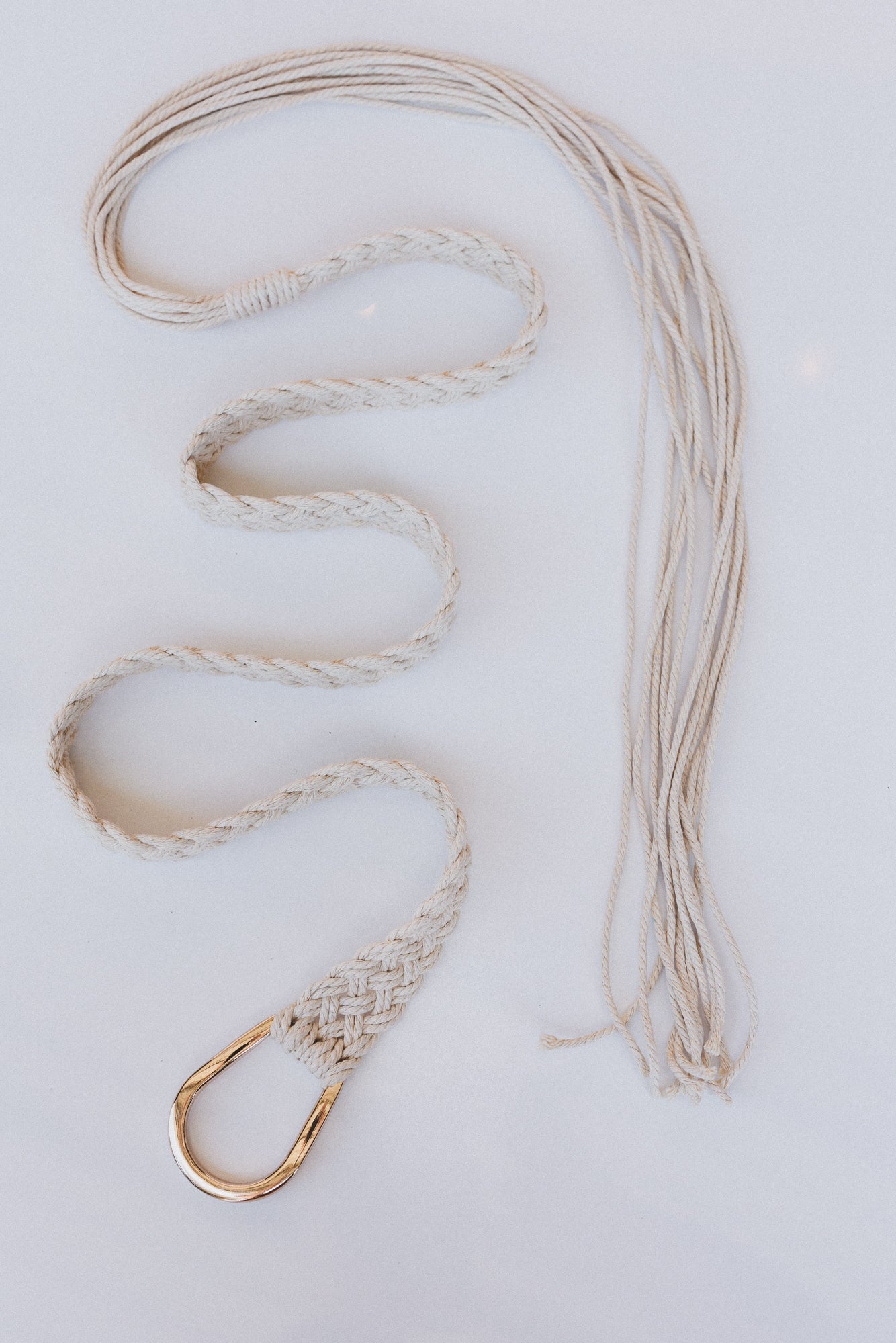 Wanderfree Braided Belt - Ivory