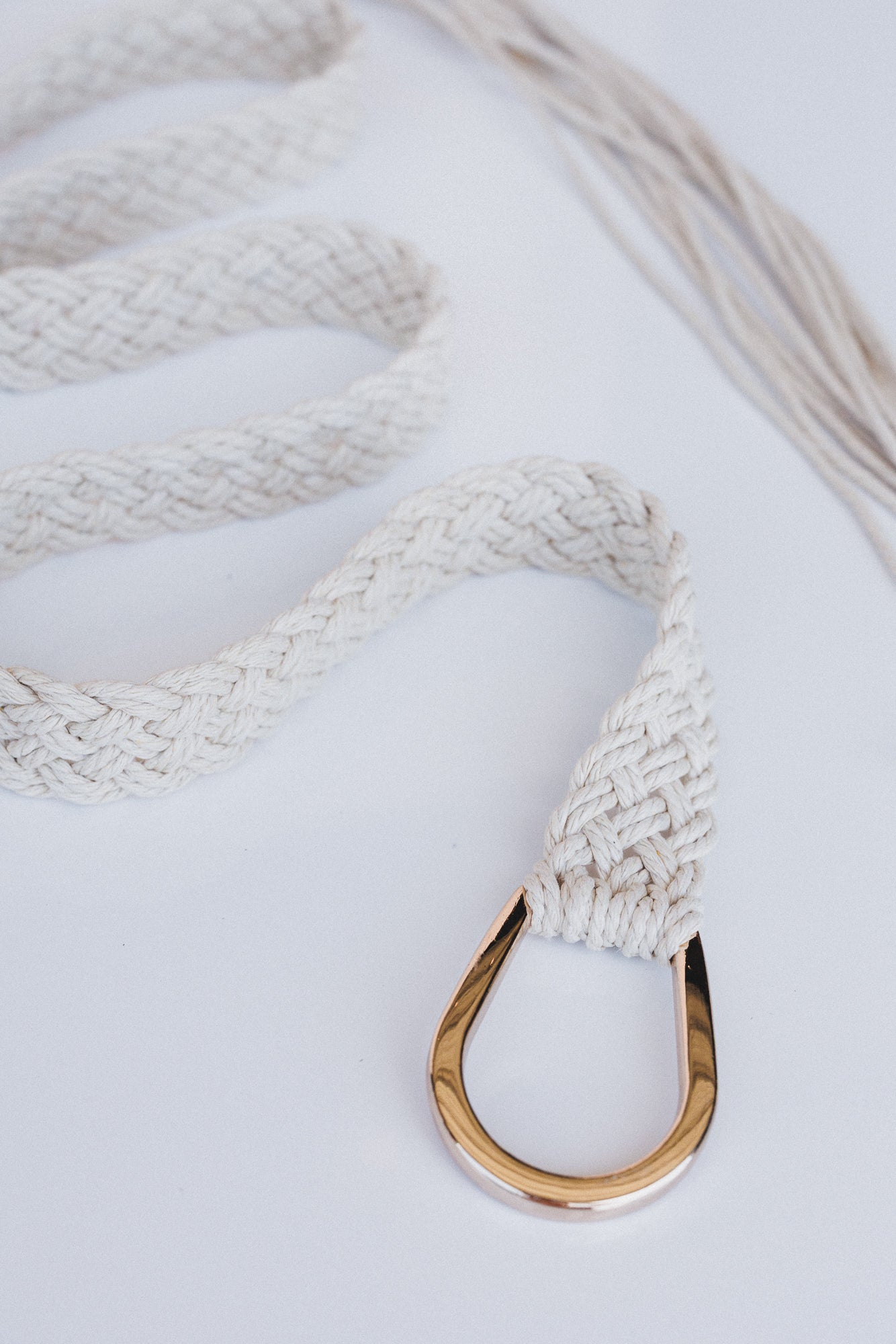 Wanderfree Braided Belt - Ivory