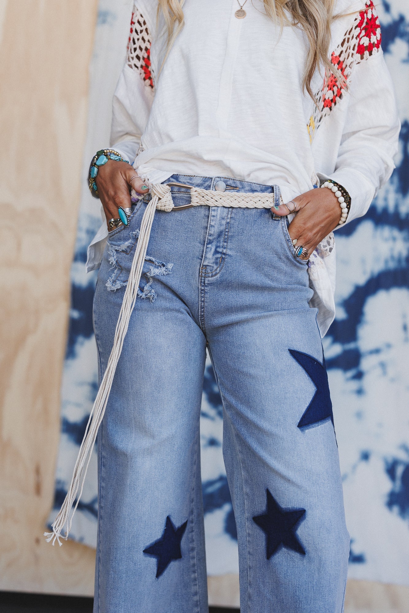 Wanderfree Braided Belt - Ivory