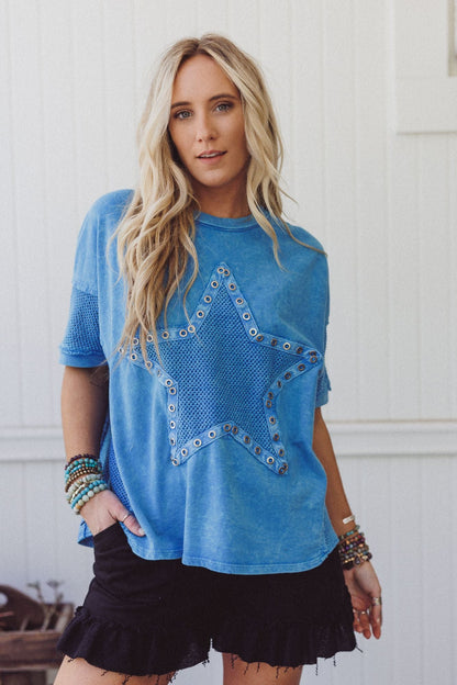 Stardust Fade Top - Blue