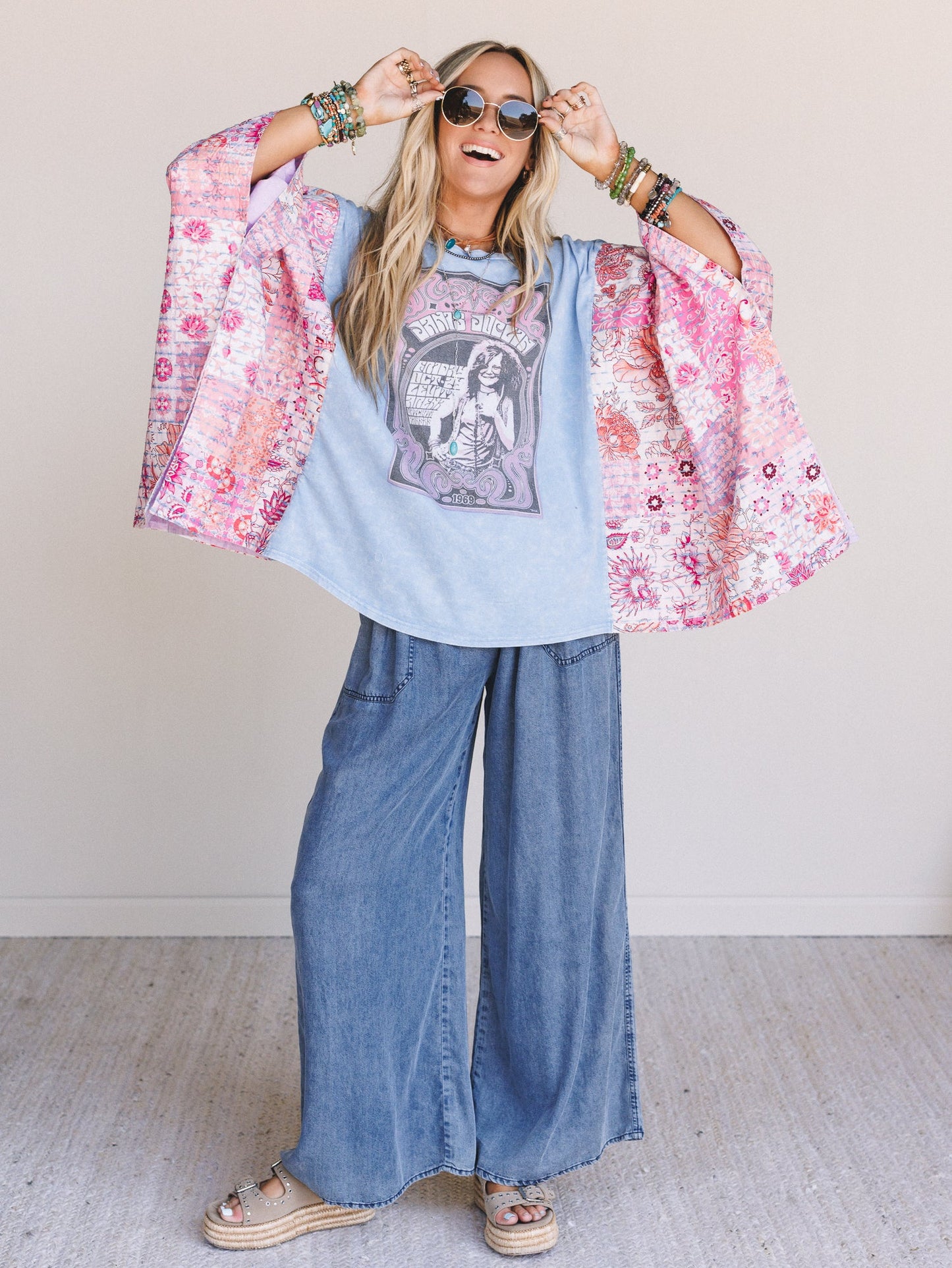Desert Willow Wide Leg Pants - Denim