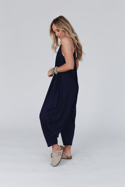 The Perfect Harem Jumpsuit - Navy