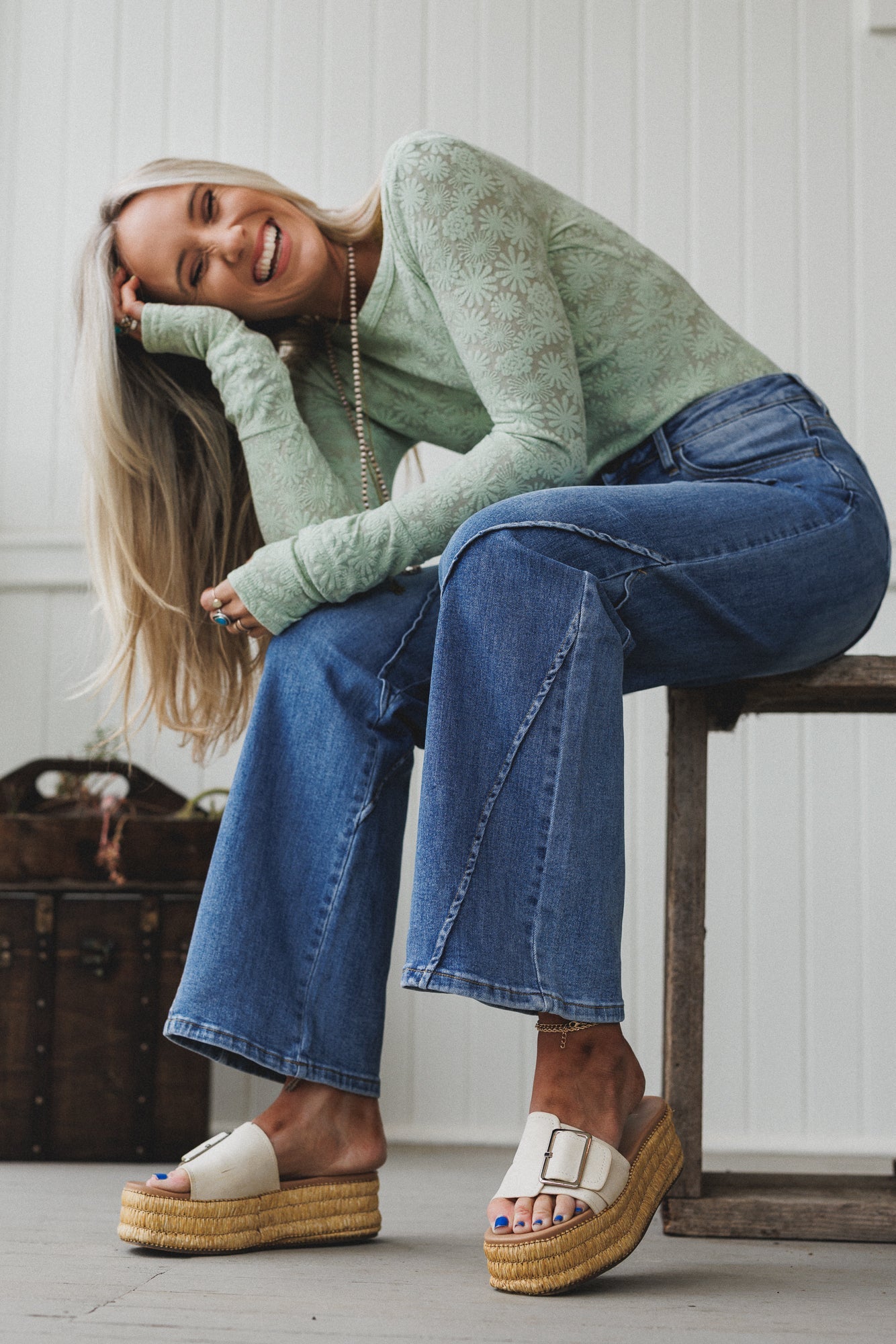 Laguna Wide Leg Jeans - Denim