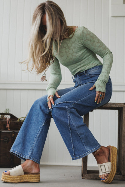 Laguna Wide Leg Jeans - Denim