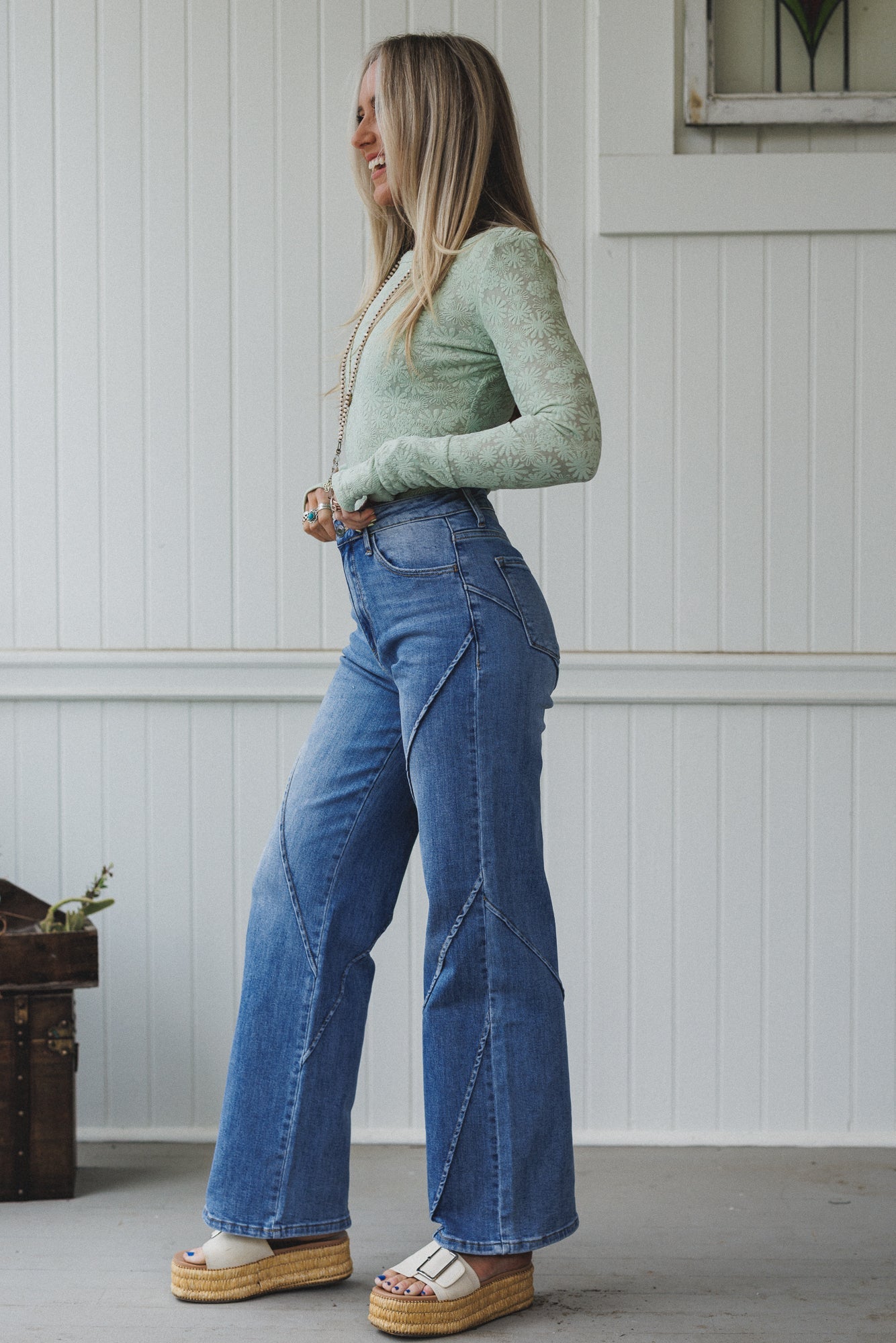 Laguna Wide Leg Jeans - Denim
