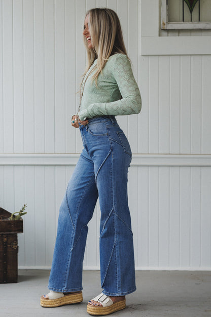 Laguna Wide Leg Jeans - Denim