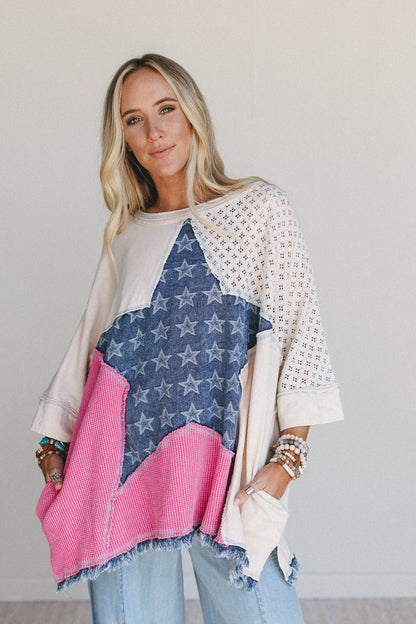 Star Riot Top - Pink