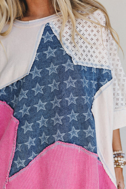 Star Riot Top - Pink