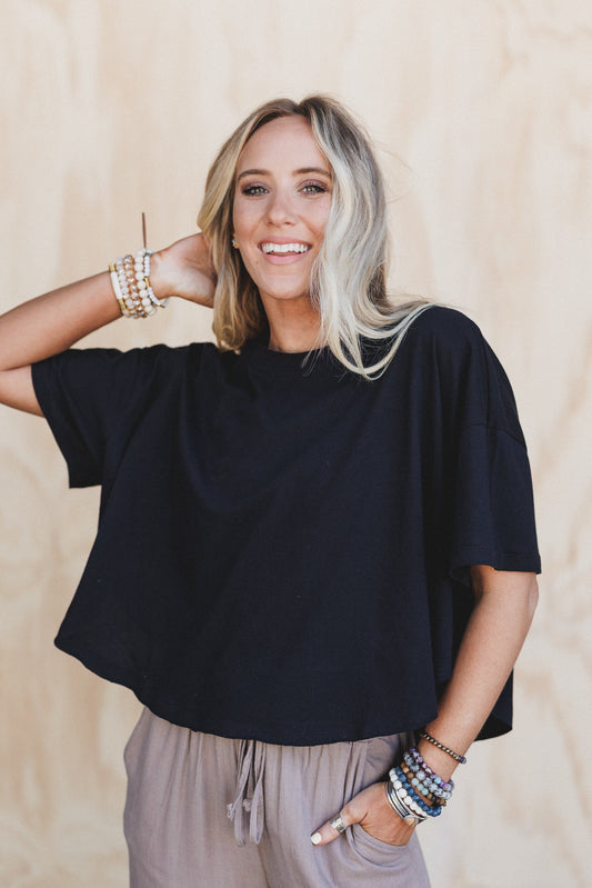 Soft Edge Top - Black