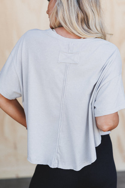 Soft Edge Top - Heather Grey