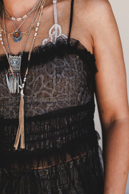 Light Layers Maxi Dress - Black