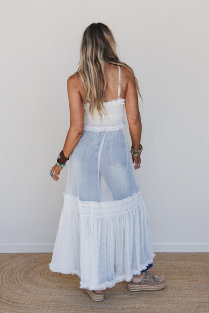 Light Layers Maxi Dress - White